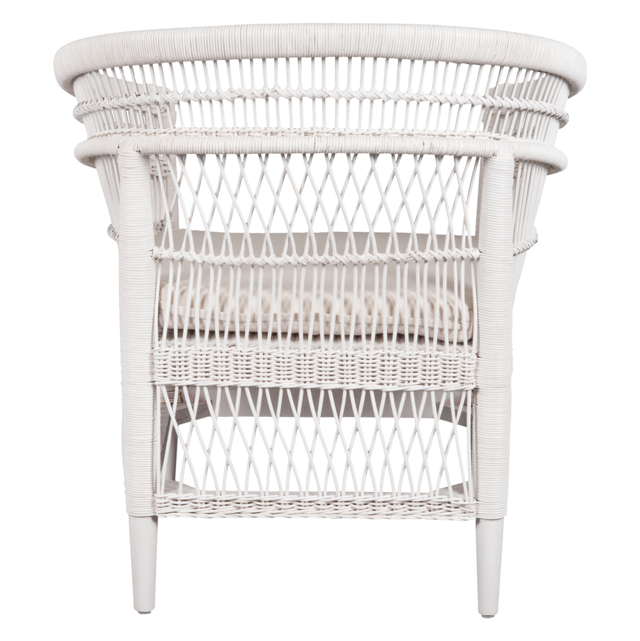 ARMCHAIR MALAWI HM9635.02 MAHOGANY WOOD WITH RATTAN IN WHITE--B'RATED 80x70x86Hcm. [6]