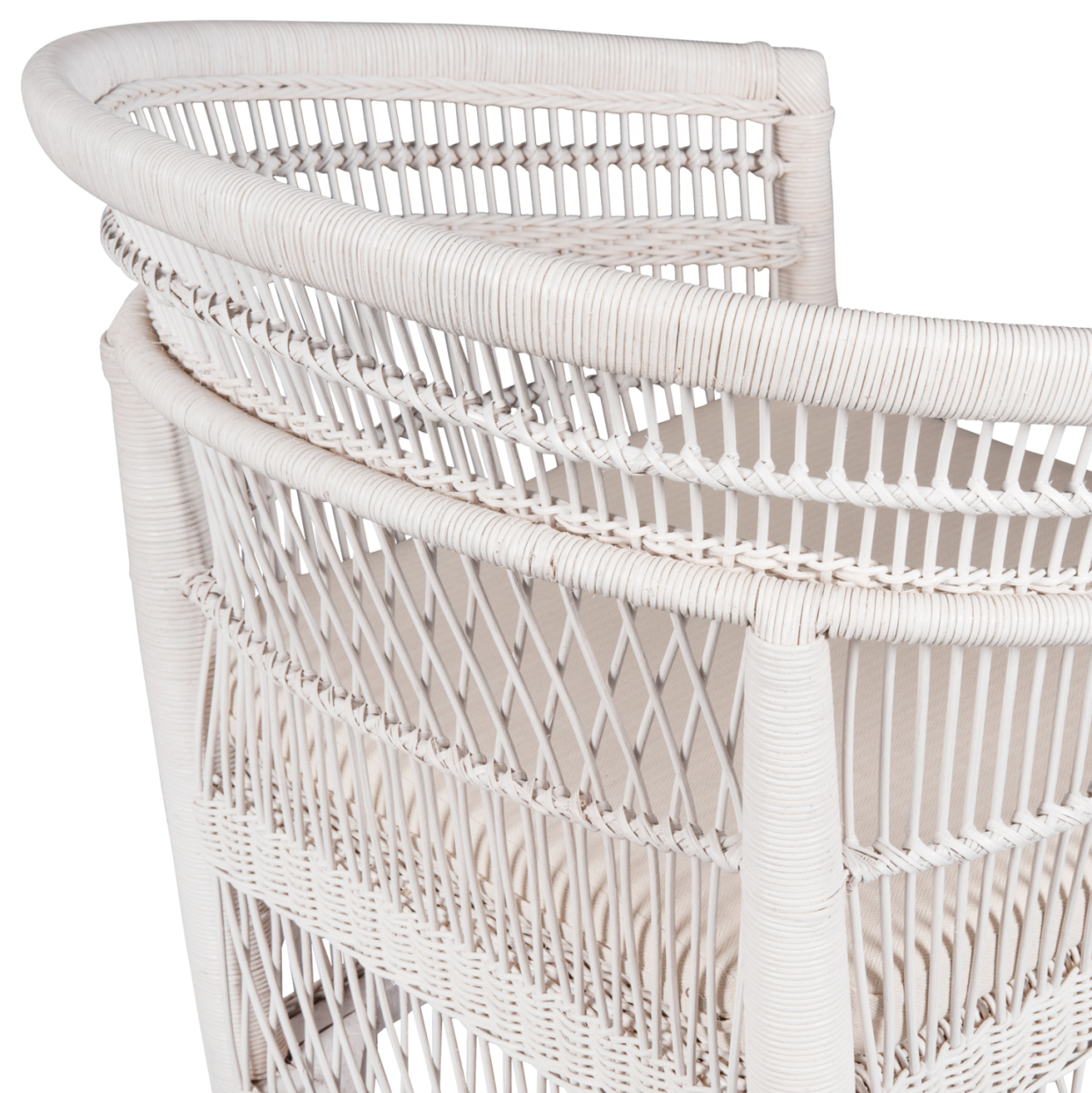 ARMCHAIR MALAWI HM9635.02 MAHOGANY WOOD WITH RATTAN IN WHITE--B'RATED 80x70x86Hcm. [9]