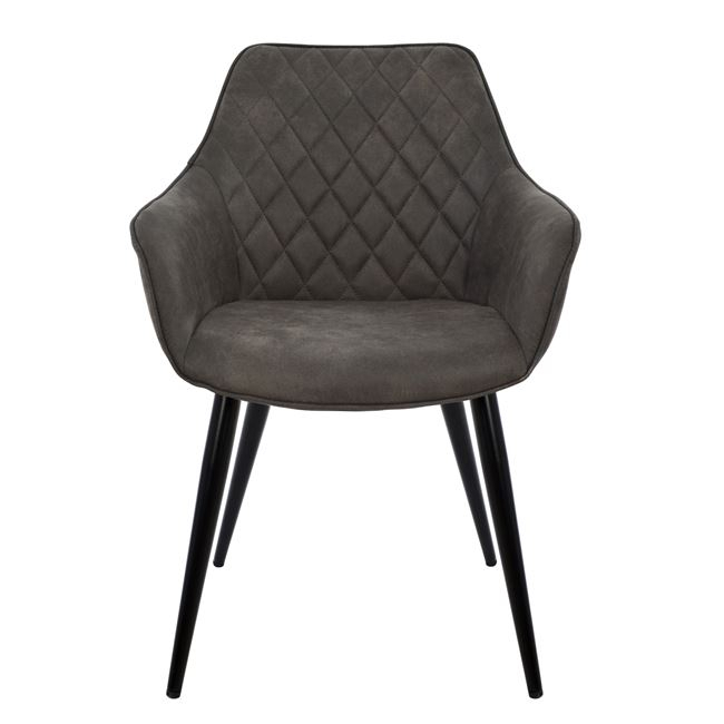 Armchair Mando HM8006.10 with grey Nubuck fabric 60x60x84cm [3]