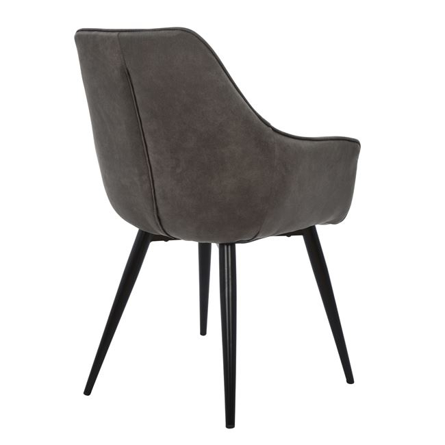 Armchair Mando HM8006.10 with grey Nubuck fabric 60x60x84cm [5]