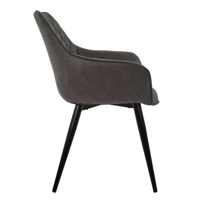 Armchair Mando HM8006.10 with grey Nubuck fabric 60x60x84cm [4]