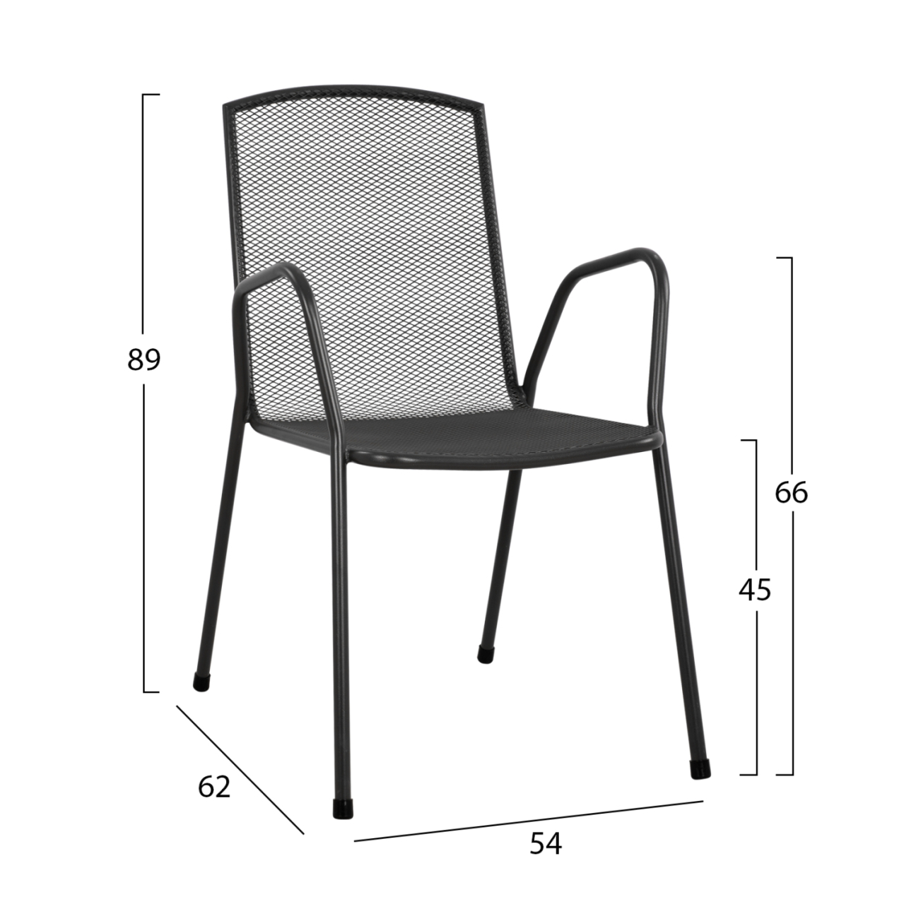 Armchair Metallic Grey HM5005.01 [2]