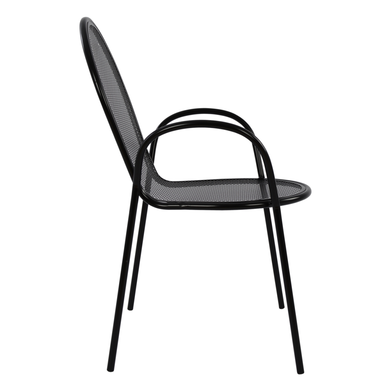 Armchair metallic HM5029.01 Vera in black color 56x62,5x90 cm [2]