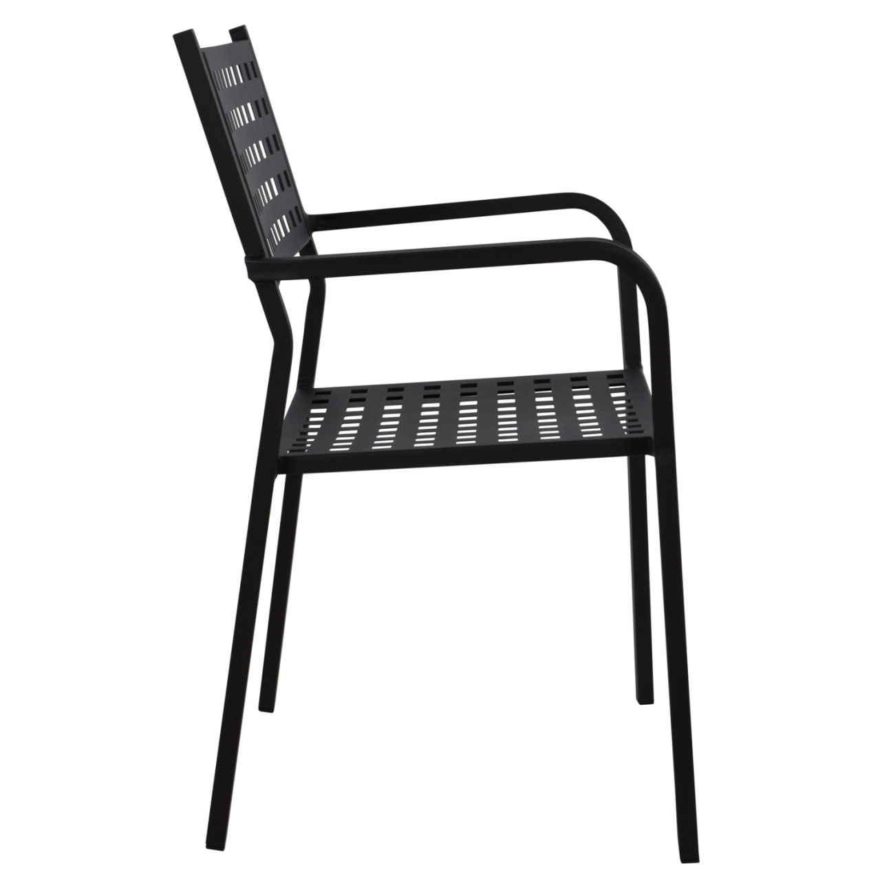 Armchair Metallic HM5031.01 Zeta in black matte 54x51x84Hcm [4]
