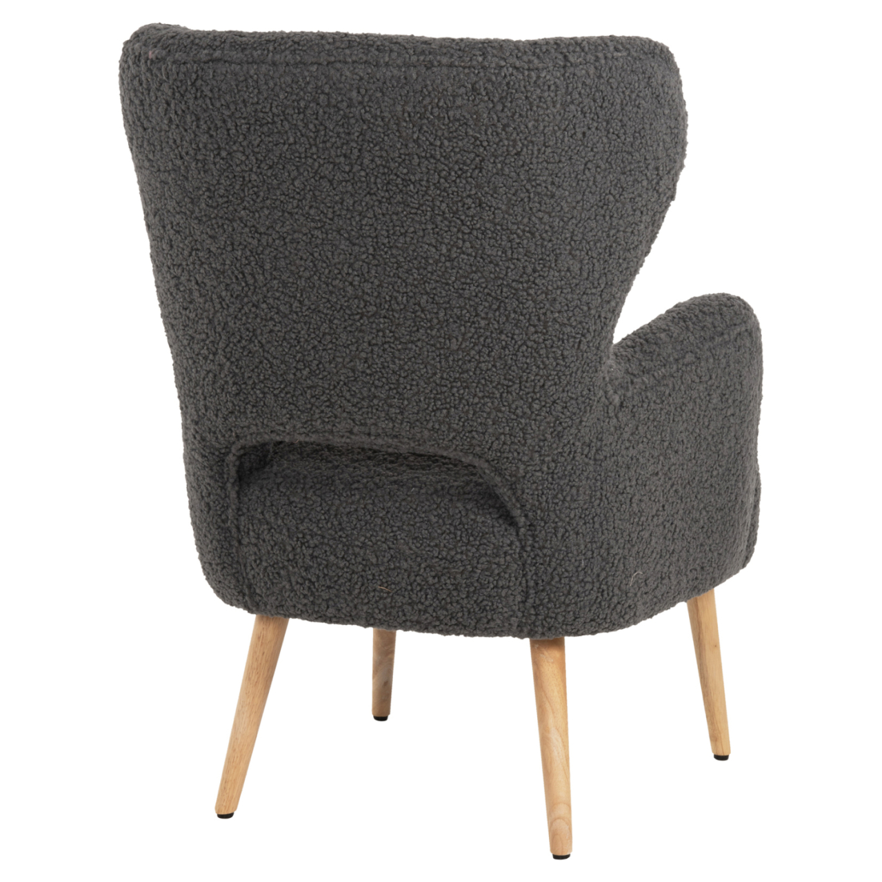 ARMCHAIR MYLIE HM8394.21 GREY BOUCLE FABRIC 66X75X93Hcm. [5]