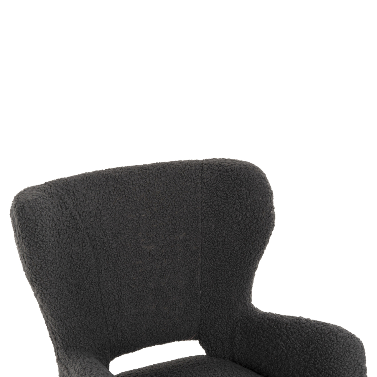 ARMCHAIR MYLIE HM8394.21 GREY BOUCLE FABRIC 66X75X93Hcm. [7]