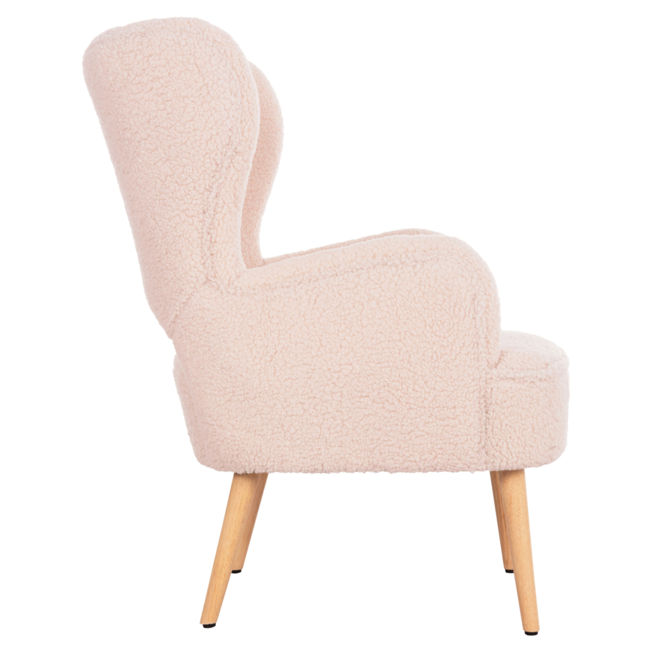 ARMCHAIR MYLIE HM8394.23 ECRU BOUCLE FABRIC 66x76x90Hcm. [4]