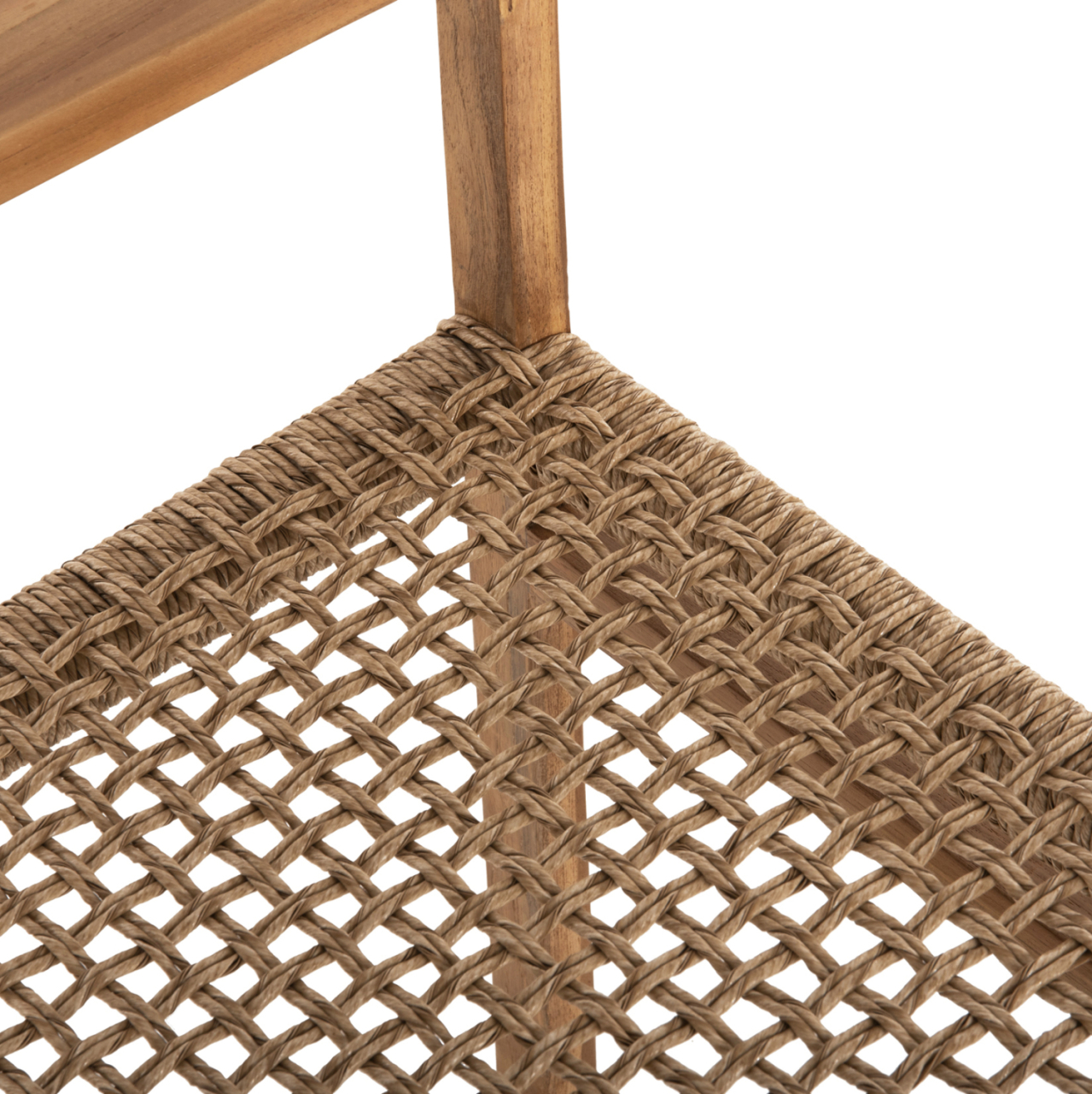ARMCHAIR NARLEY HM9824 TEAK WOOD-SYNTHETIC ROPE IN NATURAL COLOR 60.5x52x76Hcm. [8]