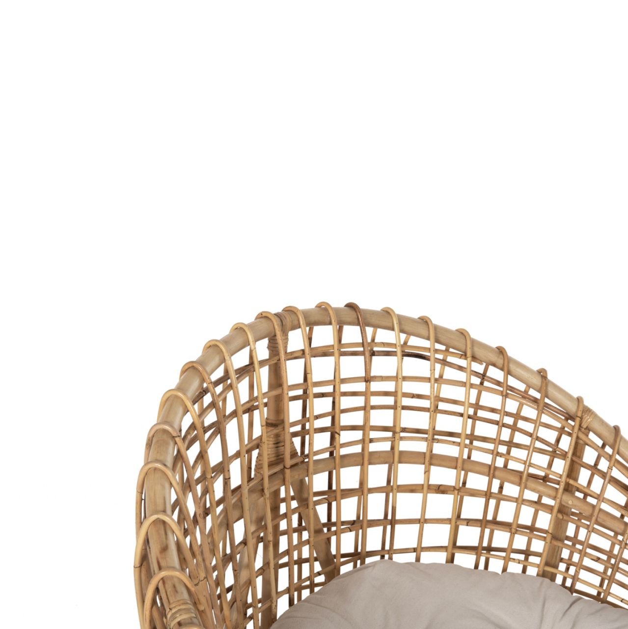 ARMCHAIR-NEST ENTO HM9814 RATTAN IN NATURAL SHADE-BEIGE CUSHION 85x75x67Hcm. [8]