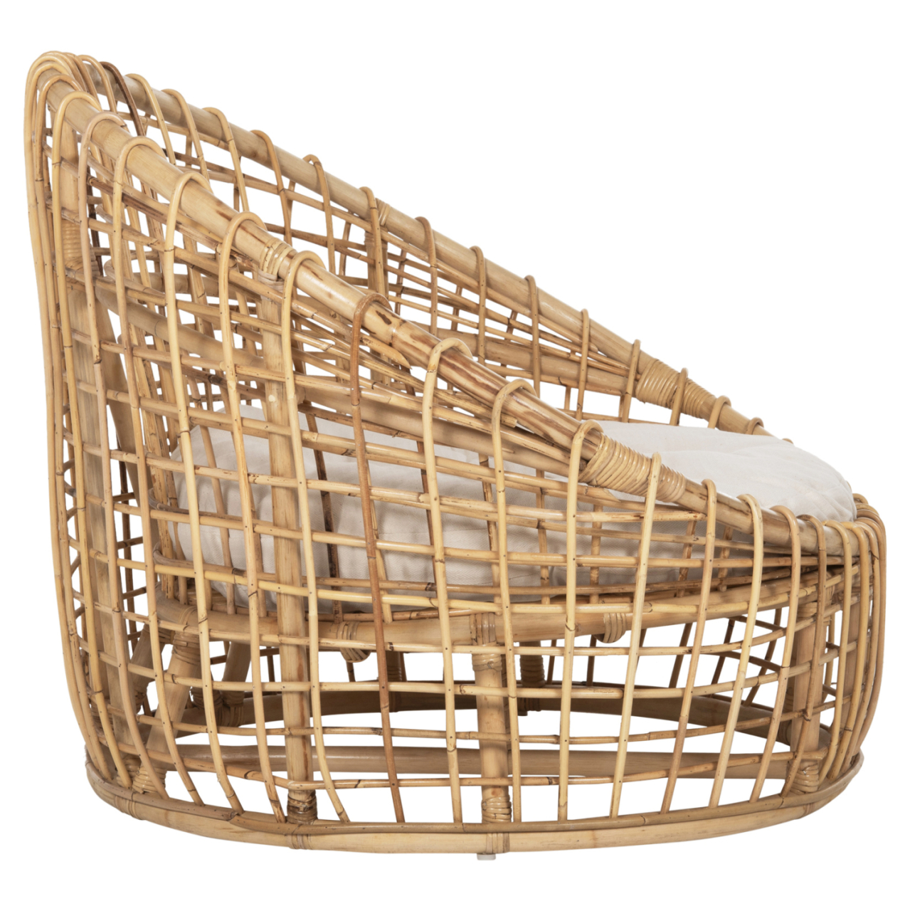 ARMCHAIR-NEST ENTO HM9814 RATTAN IN NATURAL SHADE-BEIGE CUSHION 85x75x67Hcm. [4]
