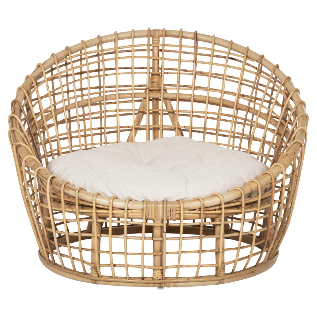 ARMCHAIR-NEST ENTO HM9814 RATTAN IN NATURAL SHADE-BEIGE CUSHION 85x75x67Hcm. [3]