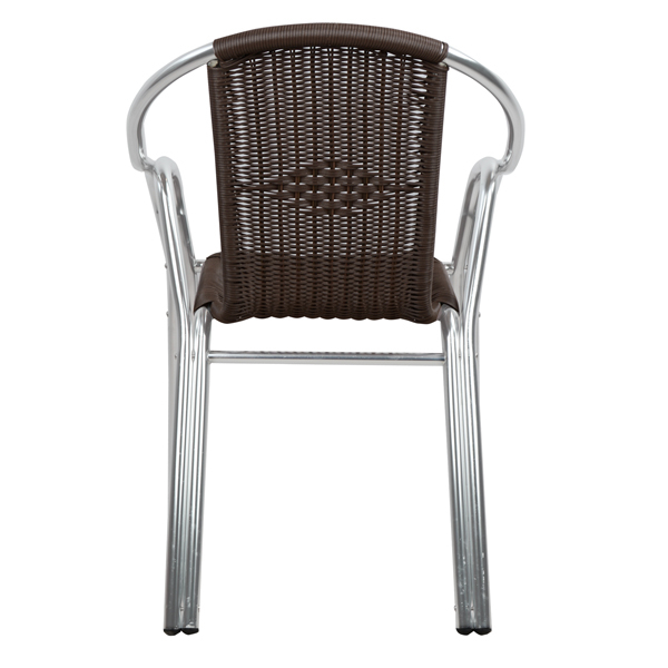 Armchair Noel HM5019 Aluminum Double Frame with rattan 56x60x75 cm [5]