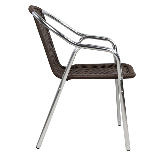 Armchair Noel HM5019 Aluminum Double Frame with rattan 56x60x75 cm [4]
