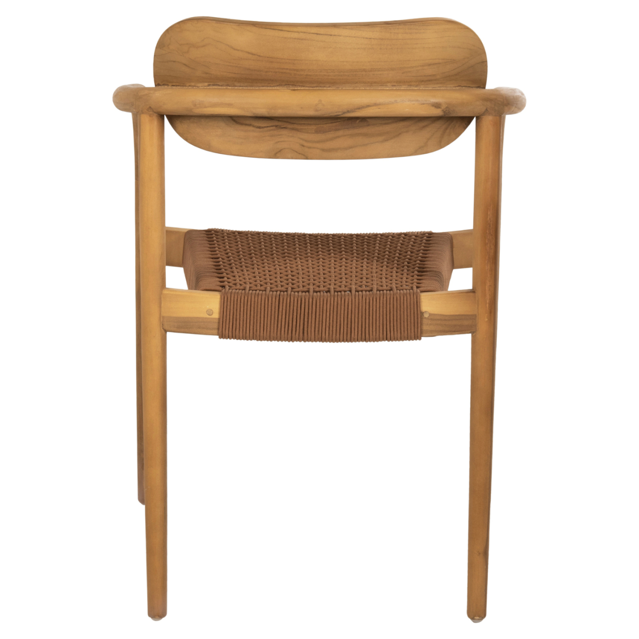 ARMCHAIR OSLO HM9636.01 TEAK WOOD IN NATURAL and ROPE--B'RATED 55x54x80Hcm. [6]