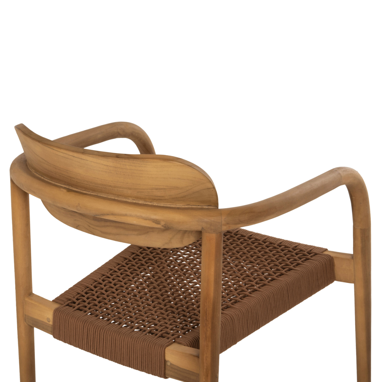 ARMCHAIR OSLO HM9636.01 TEAK WOOD IN NATURAL and ROPE--B'RATED 55x54x80Hcm. [10]