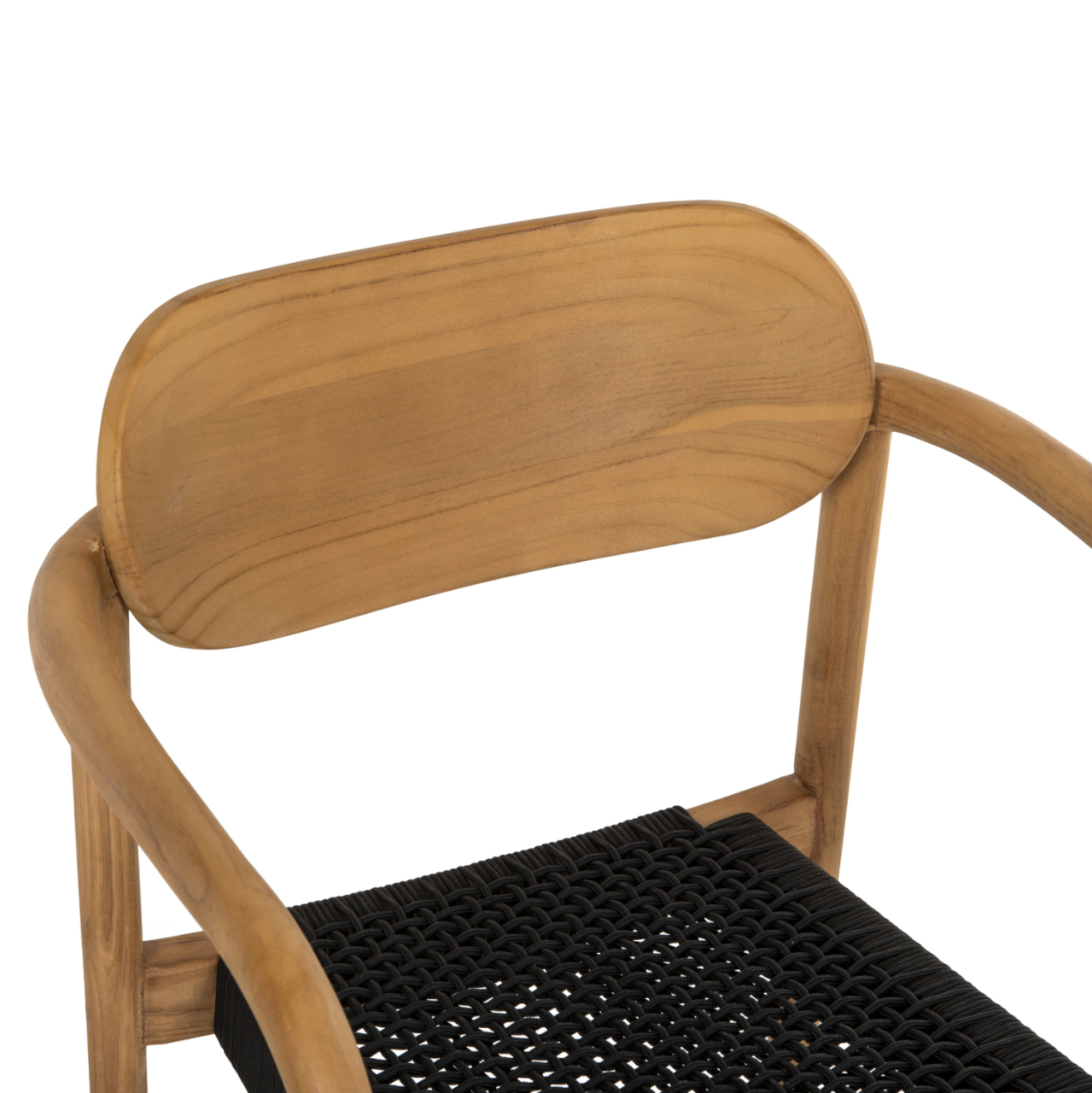 ARMCHAIR OSLO HM9636.02 TEAK WOOD IN NATURAL and ROPE--B'RATED 55x54x80Hcm. [7]