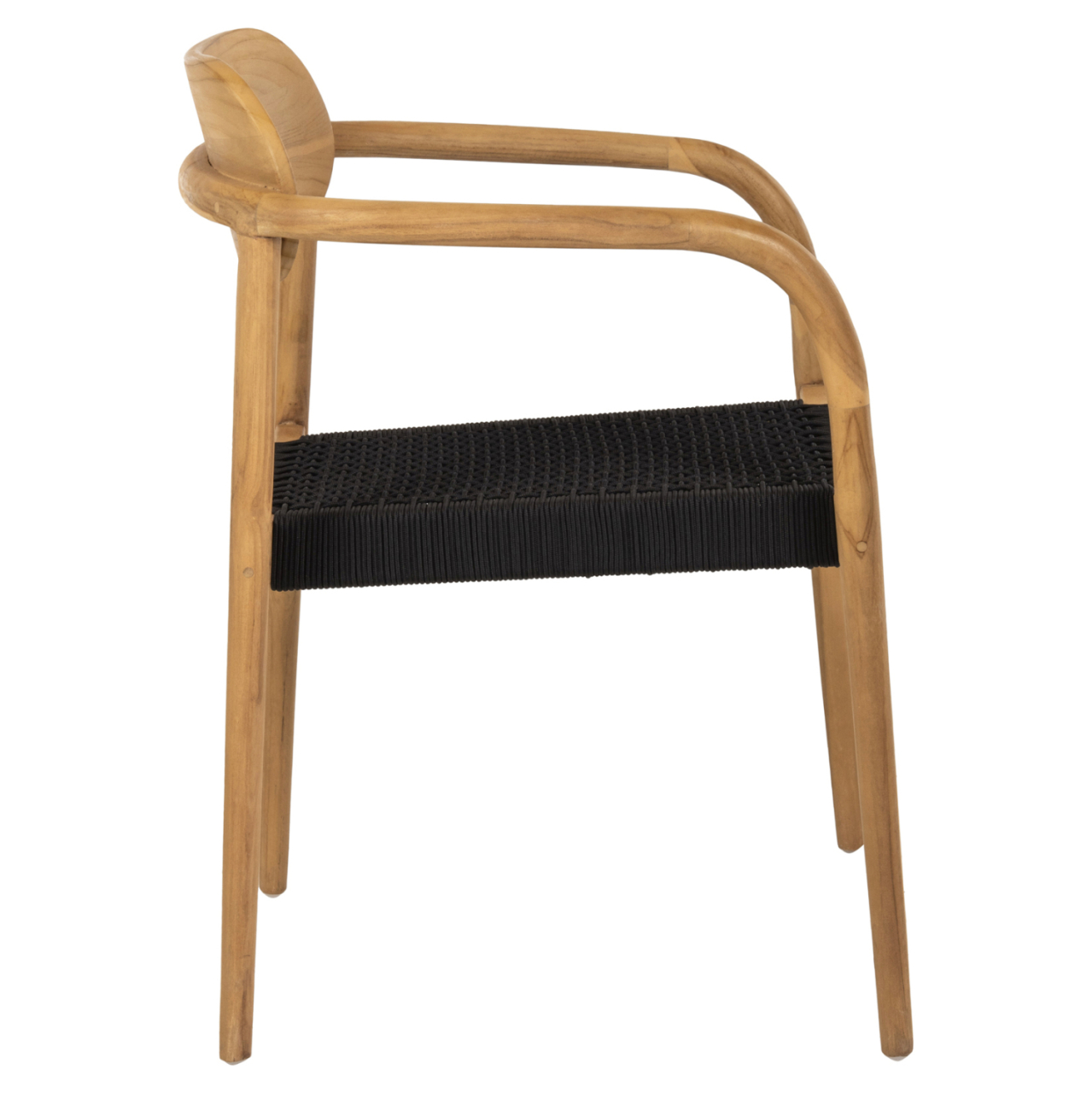 ARMCHAIR OSLO HM9636.02 TEAK WOOD IN NATURAL and ROPE--B'RATED 55x54x80Hcm. [4]