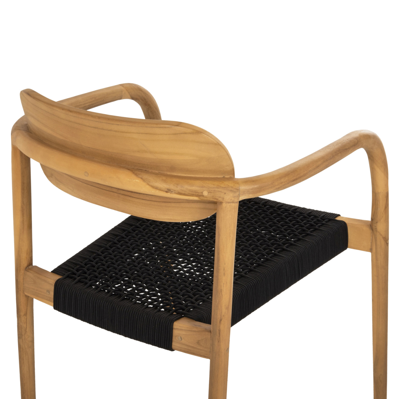 ARMCHAIR OSLO HM9636.02 TEAK WOOD IN NATURAL and ROPE--B'RATED 55x54x80Hcm. [10]