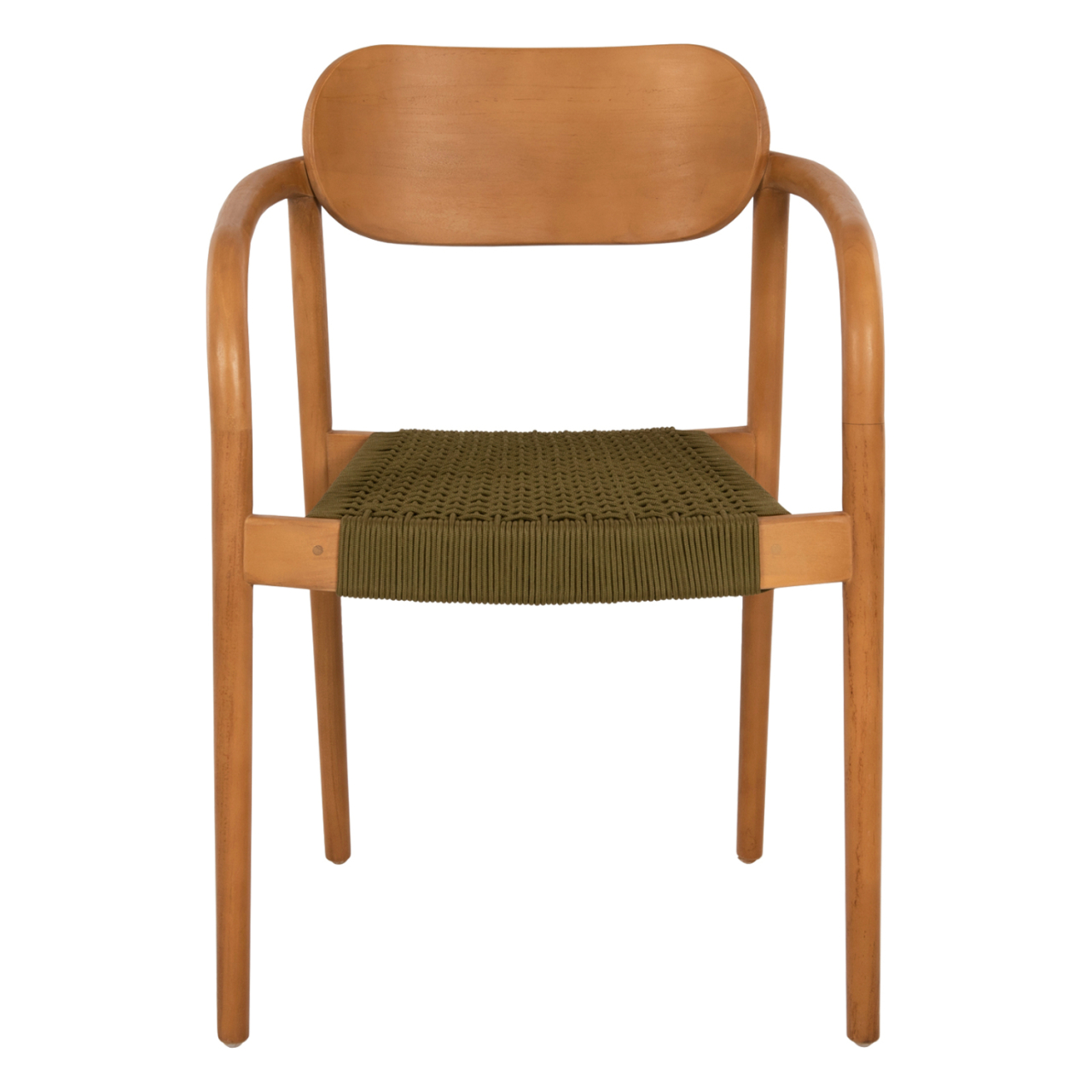 ARMCHAIR OSLO HM9636.05 TEAK WOOD IN NATURAL and ROPE--B'RATED 55x54x80Hcm. [3]