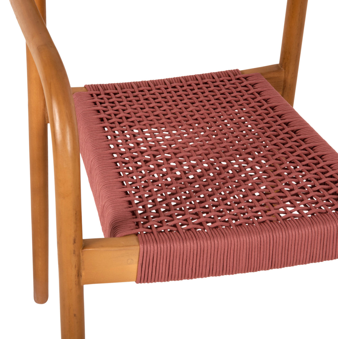 ARMCHAIR OSLO HM9636.06 TEAK WOOD IN NATURAL and ROPE--B'RATED 55x54x80Hcm. [7]