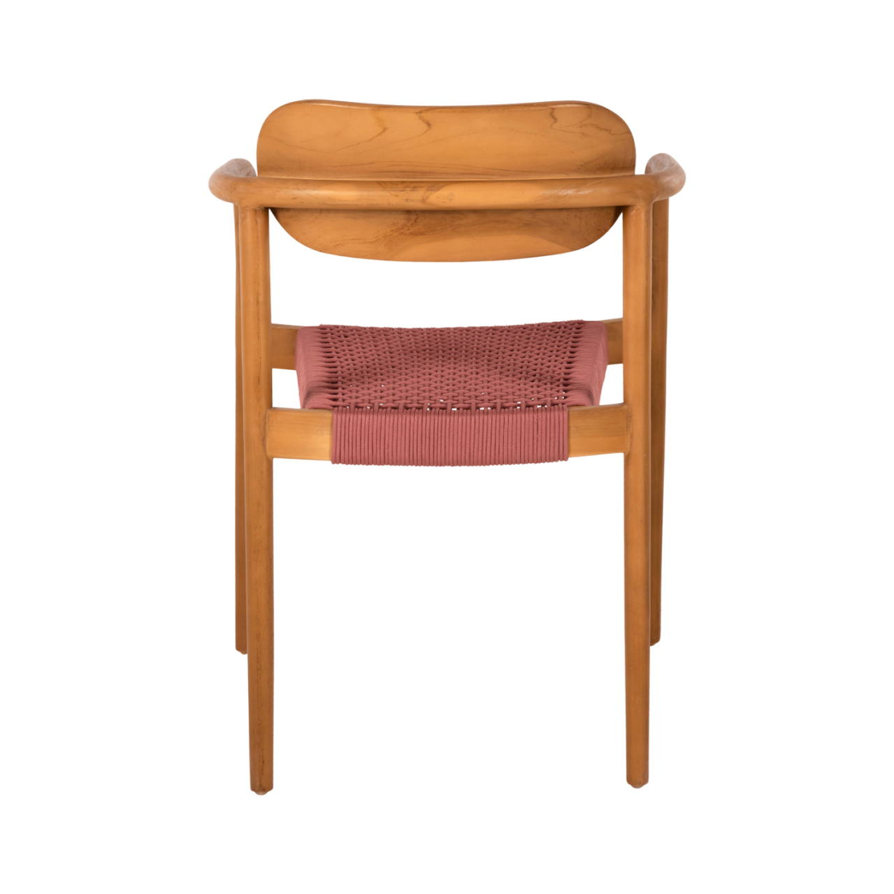 ARMCHAIR OSLO HM9636.06 TEAK WOOD IN NATURAL and ROPE--B'RATED 55x54x80Hcm. [6]