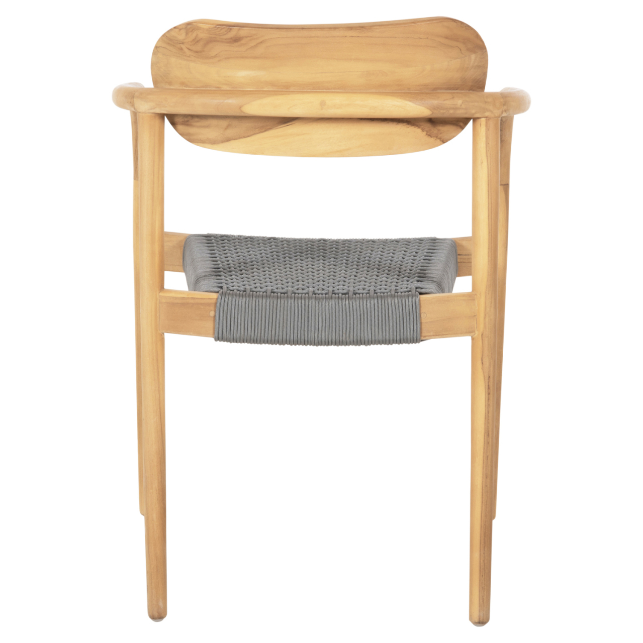 ARMCHAIR OSLO HM9636.08 TEAK WOOD IN NATURAL and ROPE--B'RATED 55x54x80Hcm. [6]