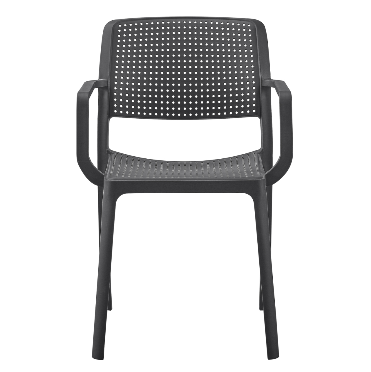 ARMCHAIR OUTDOOR COMFEE HM6102.02 POLYPROPYLENE IN BLACK 54x57x83Hcm. [2]