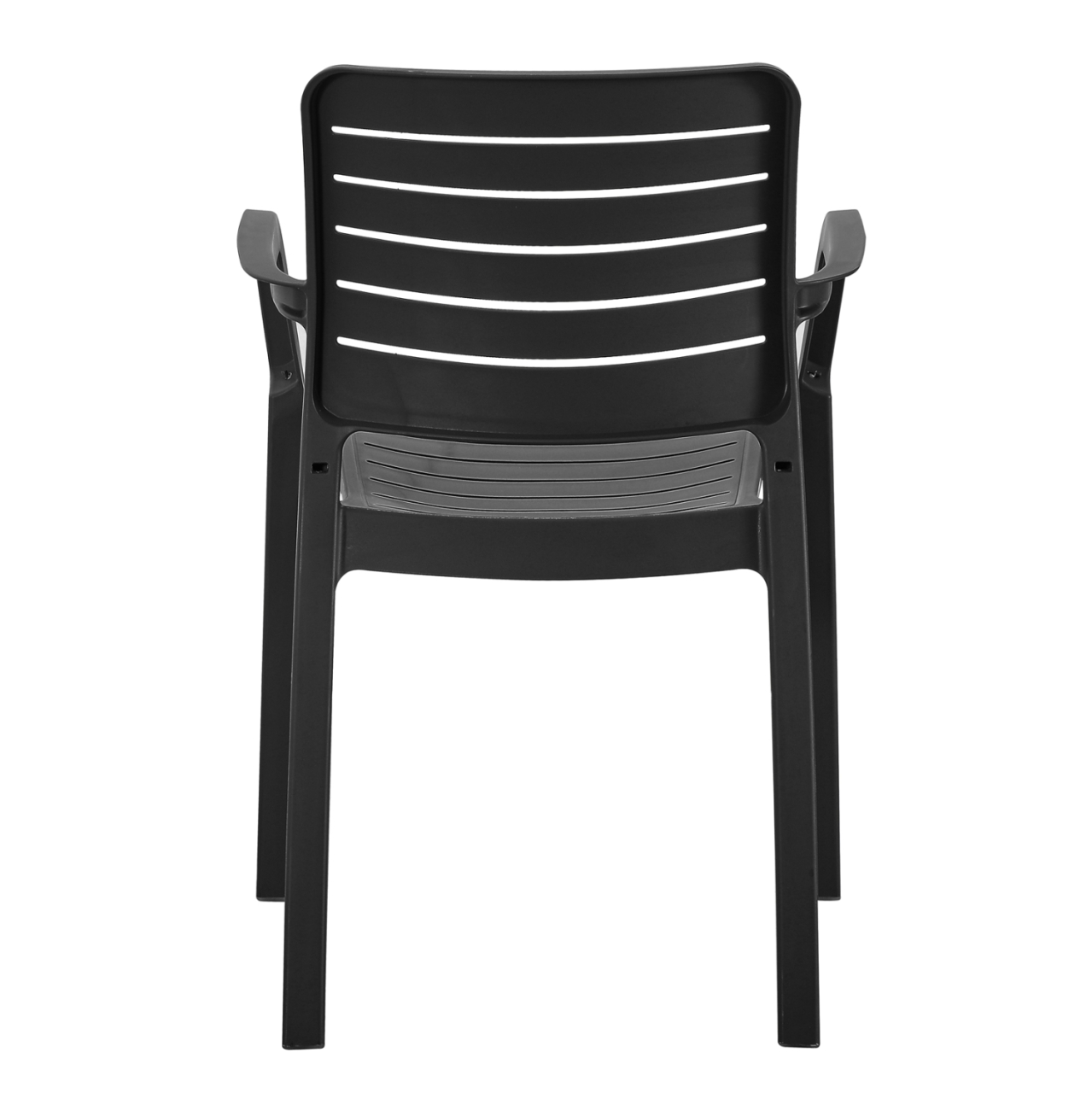 ARMCHAIR OUTDOOR FLAN HM6369.02 POLYPROPYLENE IN BLACK 57x56x82.5Hcm. [5]