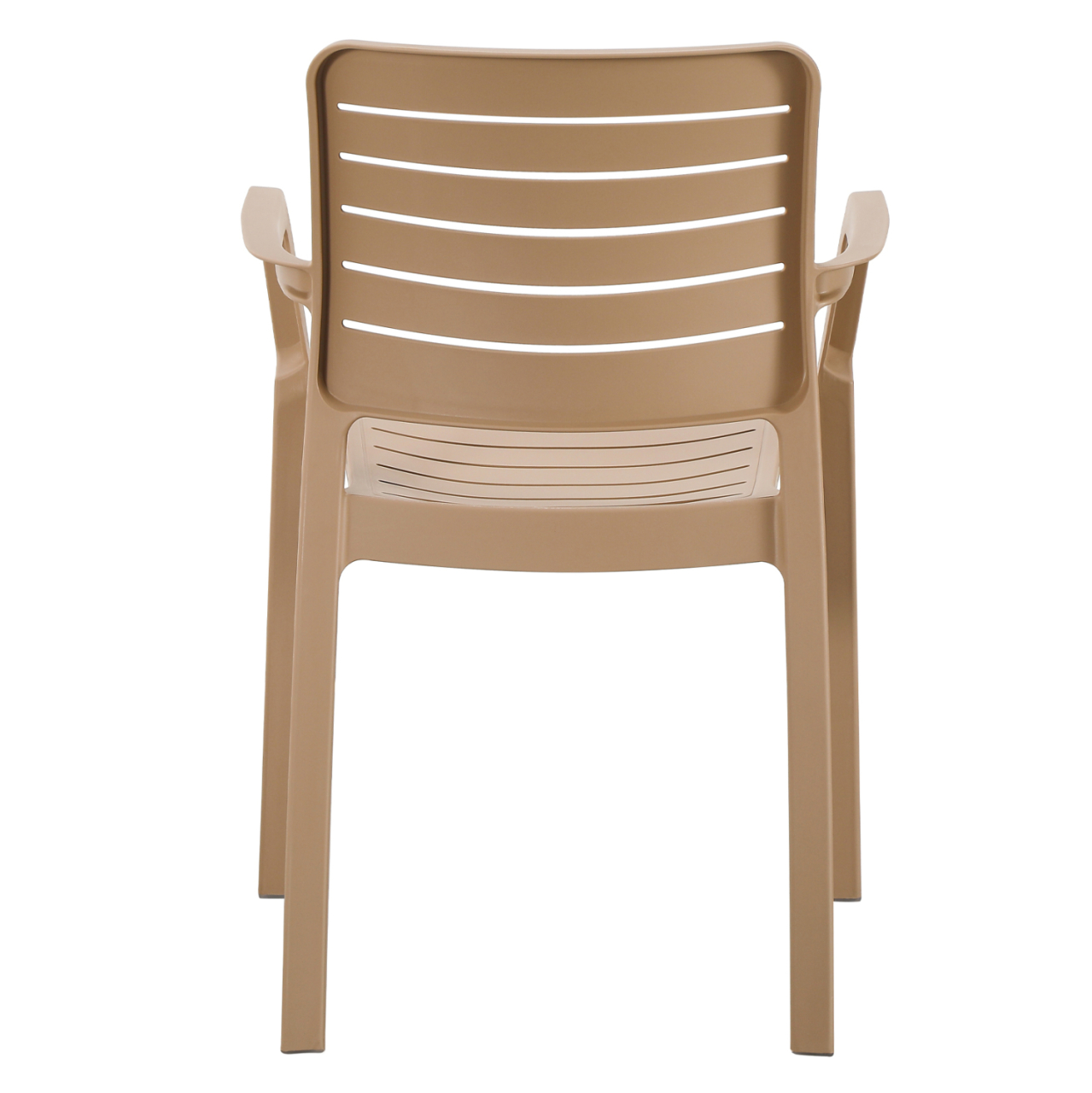 ARMCHAIR OUTDOOR FLAN HM6369.03 POLYPROPYLENE IN CAPPUCCINO 57x56x82.5Hcm. [5]
