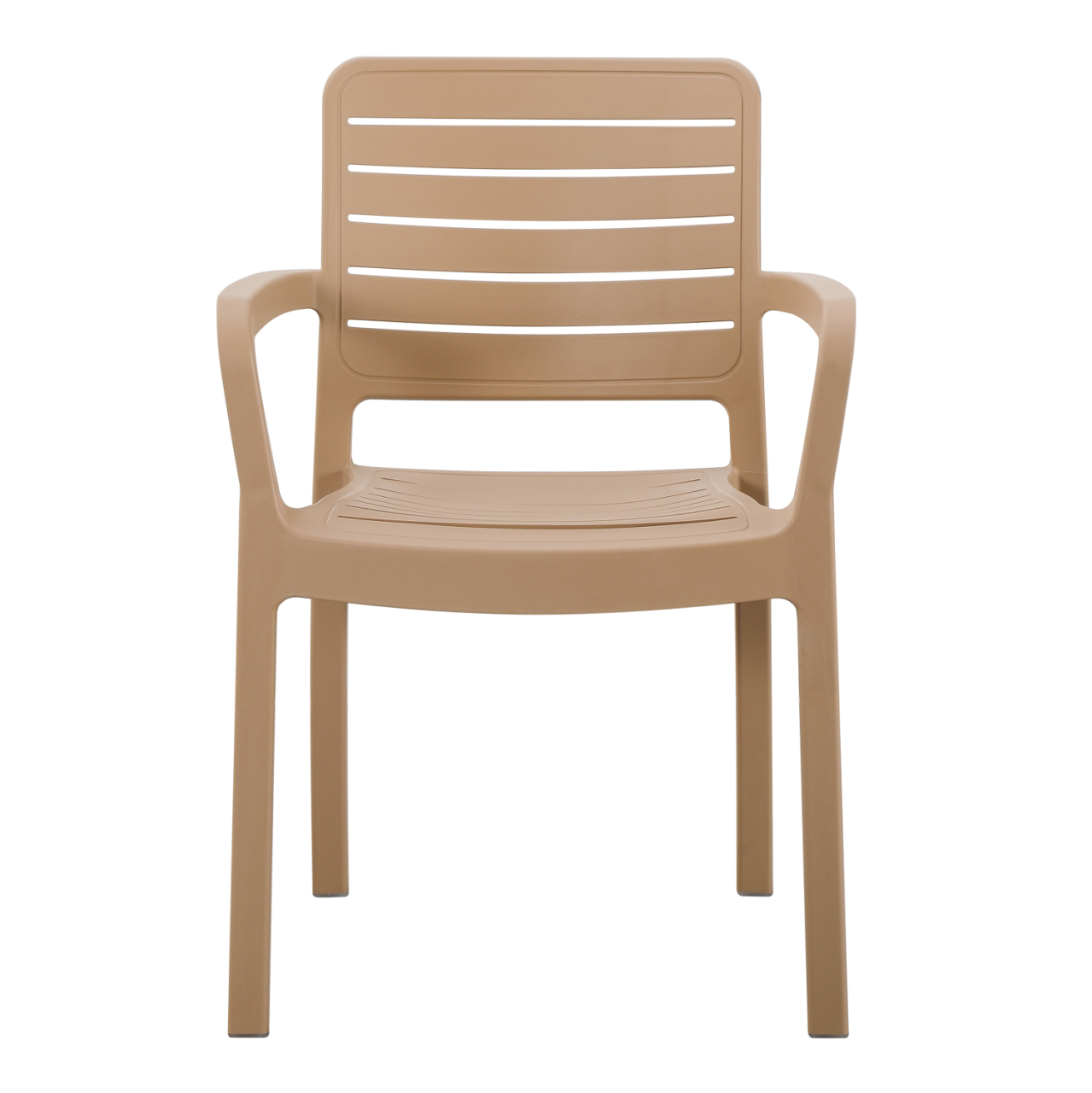 ARMCHAIR OUTDOOR FLAN HM6369.03 POLYPROPYLENE IN CAPPUCCINO 57x56x82.5Hcm. [3]