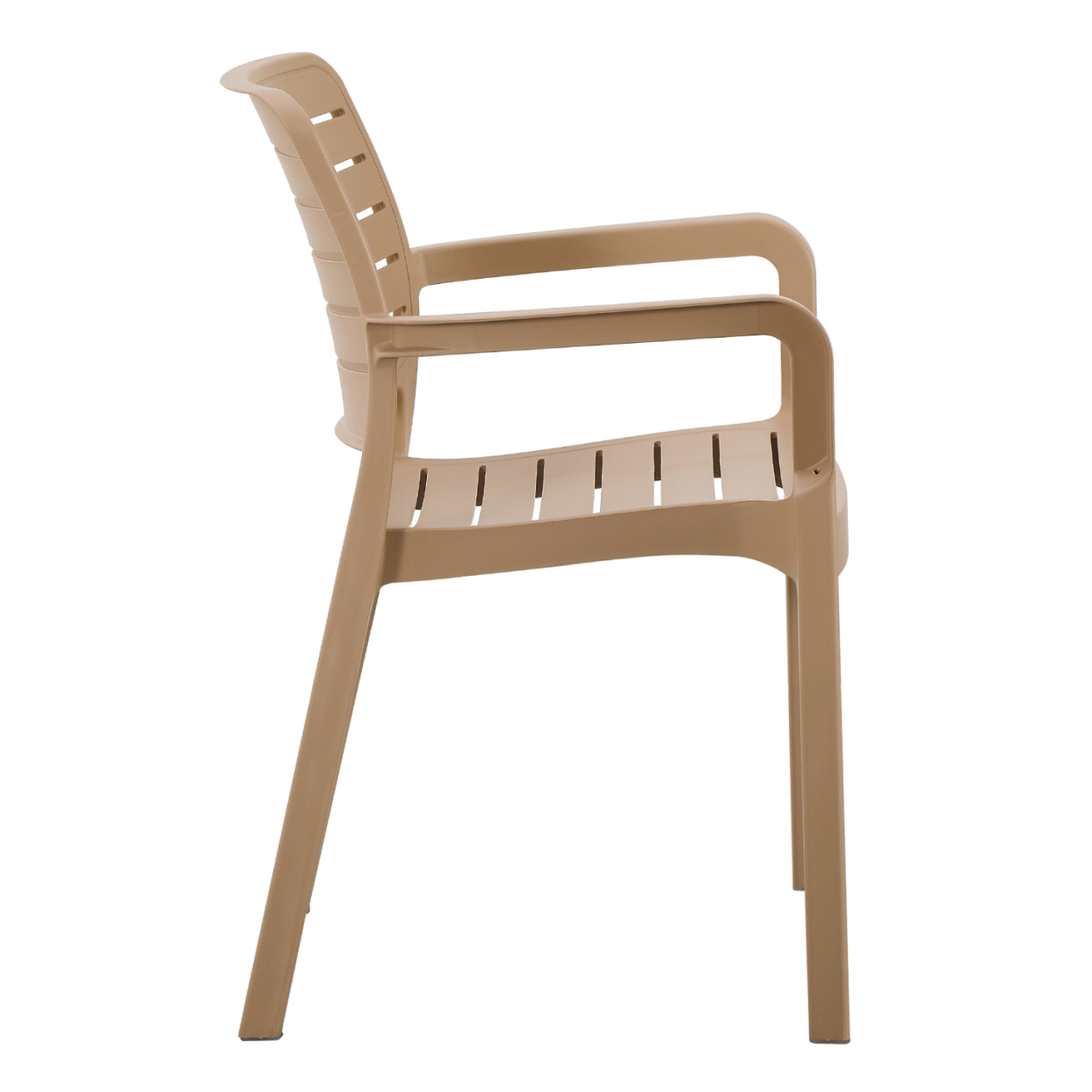 ARMCHAIR OUTDOOR FLAN HM6369.03 POLYPROPYLENE IN CAPPUCCINO 57x56x82.5Hcm. [4]
