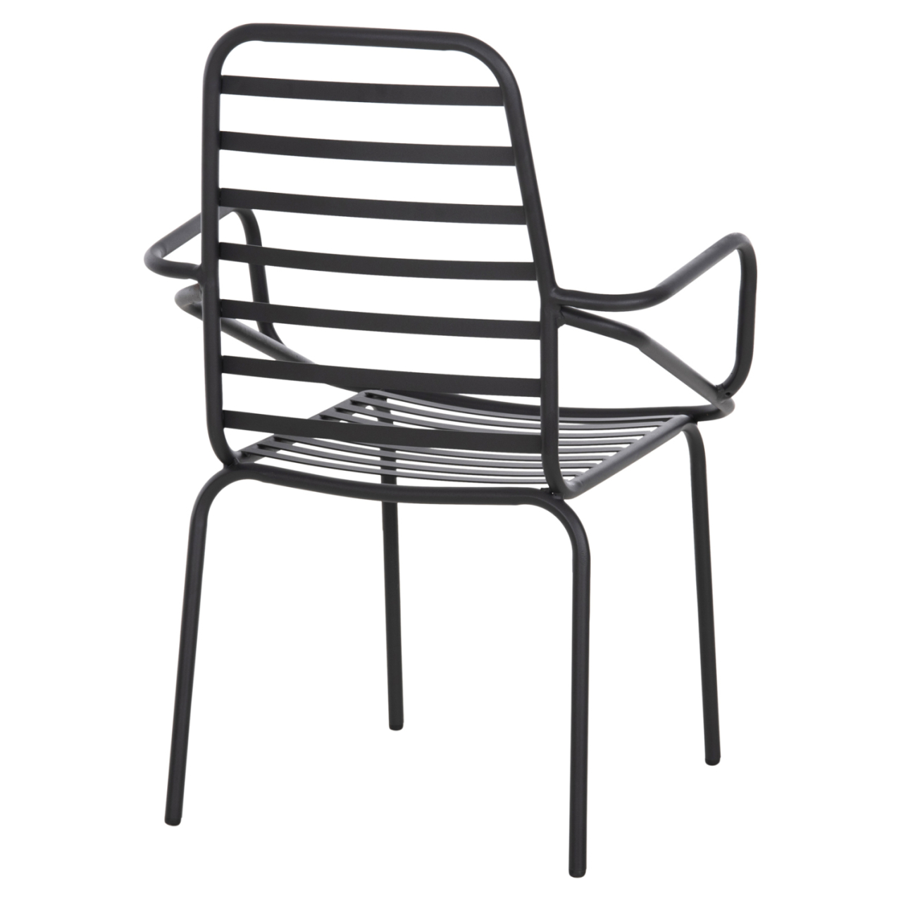ARMCHAIR OUTDOOR FREE HM6045 METALLC BLACK 61x53x87Hcm. [5]