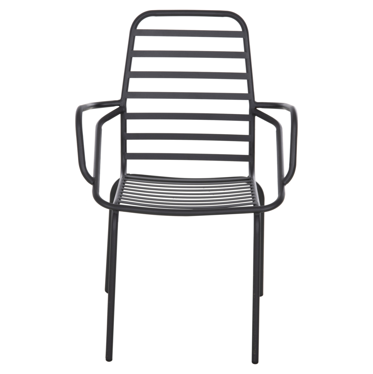 ARMCHAIR OUTDOOR FREE HM6045 METALLC BLACK 61x53x87Hcm. [3]