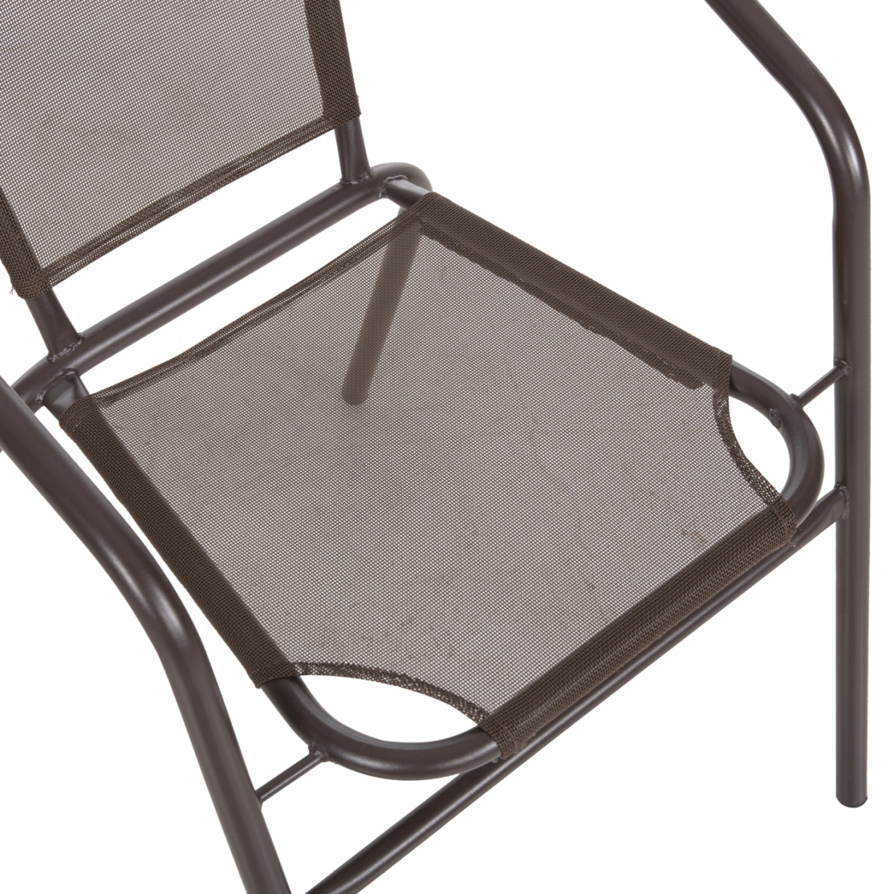 ARMCHAIR OUTDOOR LEDAN HM5977.02 METAL and TEXTILENE IN BROWN 55x58x72Hcm. [8]