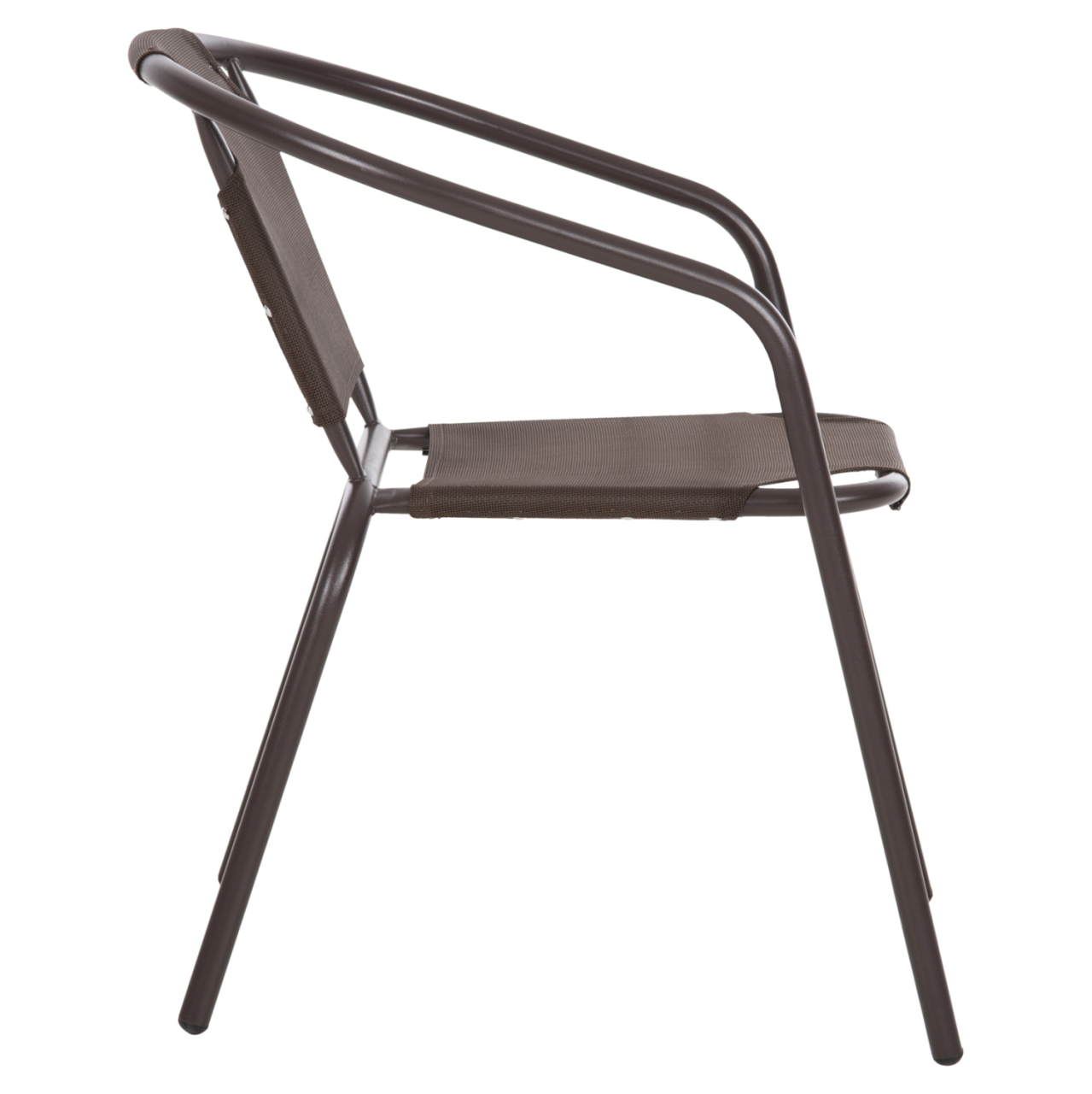 ARMCHAIR OUTDOOR LEDAN HM5977.02 METAL and TEXTILENE IN BROWN 55x58x72Hcm. [4]