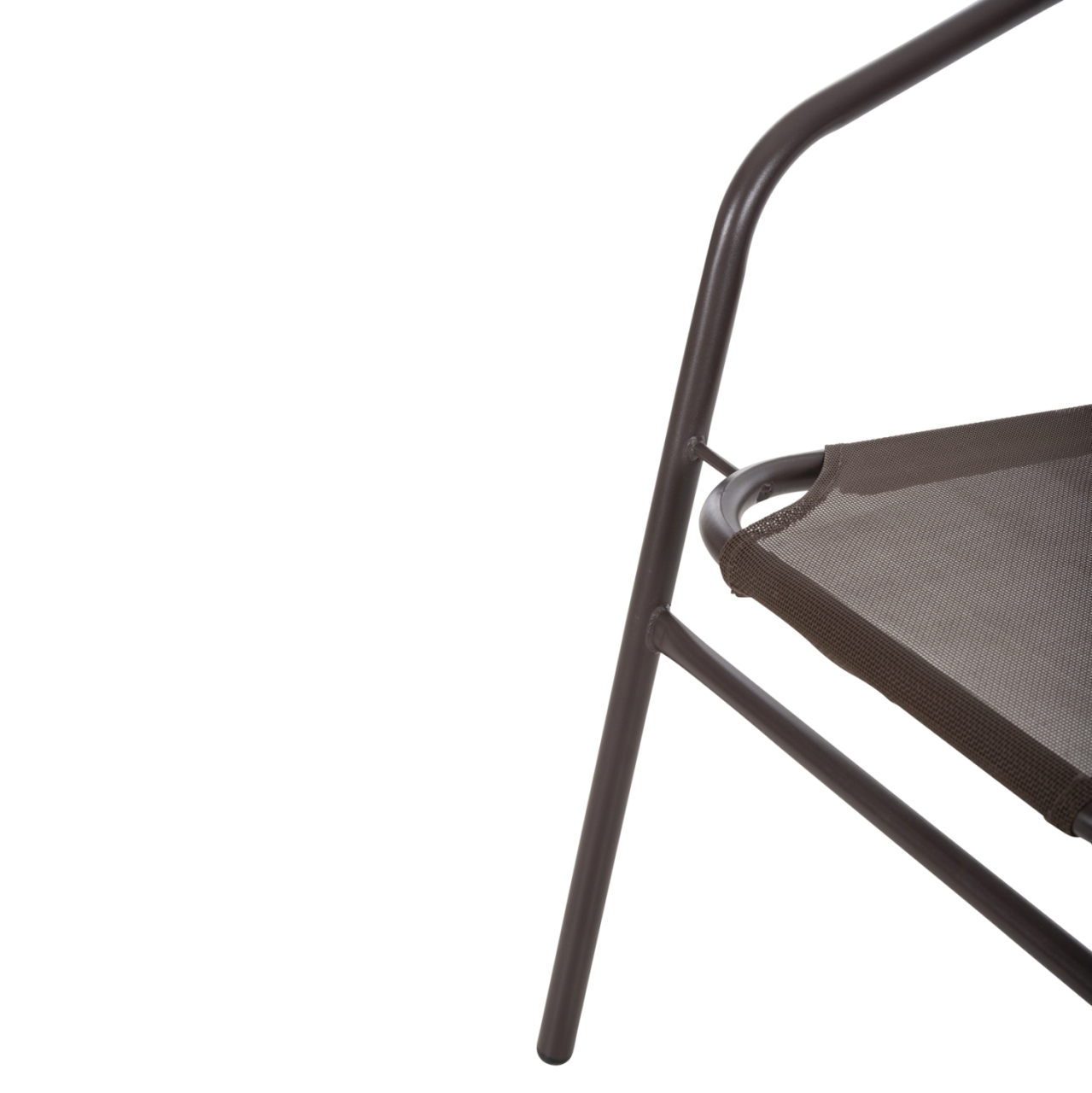ARMCHAIR OUTDOOR LEDAN HM5977.02 METAL and TEXTILENE IN BROWN 55x58x72Hcm. [9]