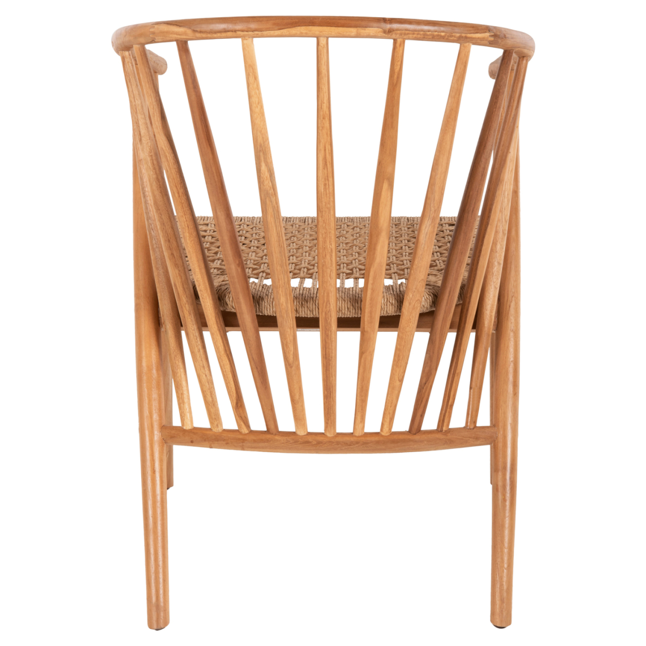 ARMCHAIR PERMAINE HM9825 TEAK WOOD-SYNTHETIC ROPE IN NATURAL COLOR 57.5x59.5x82Hcm. [6]