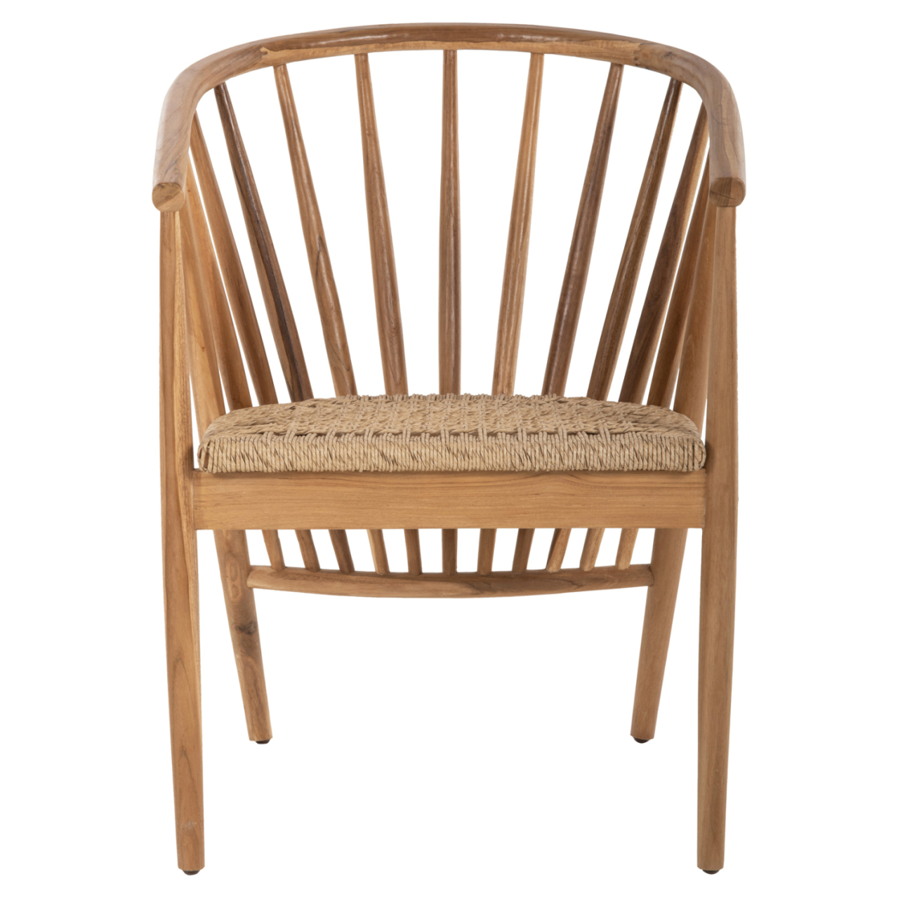 ARMCHAIR PERMAINE HM9825 TEAK WOOD-SYNTHETIC ROPE IN NATURAL COLOR 57.5x59.5x82Hcm. [3]
