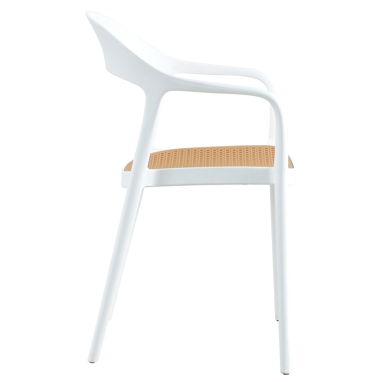 ARMCHAIR POLYPROPYLENE CLEO HM5935.01 WHITE-BEIGE 57x53x81Hcm. [4]