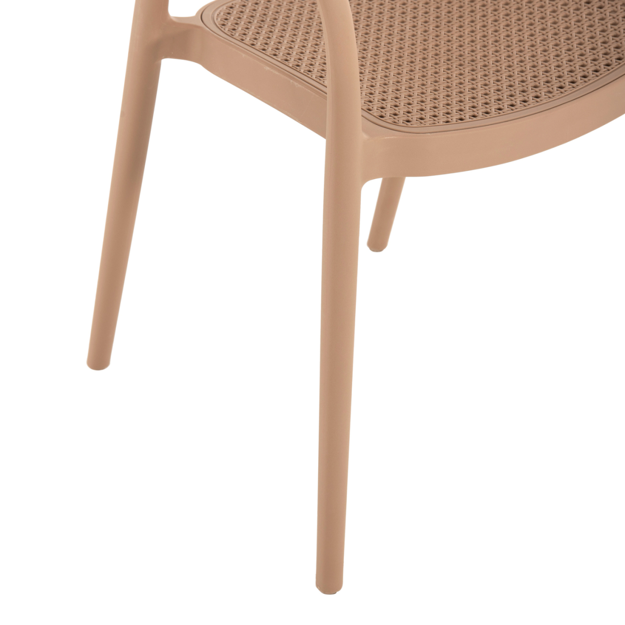 ARMCHAIR POLYPROPYLENE CLEO HM5935.03 CAPUCCINO 57x53x81Hcm. [10]