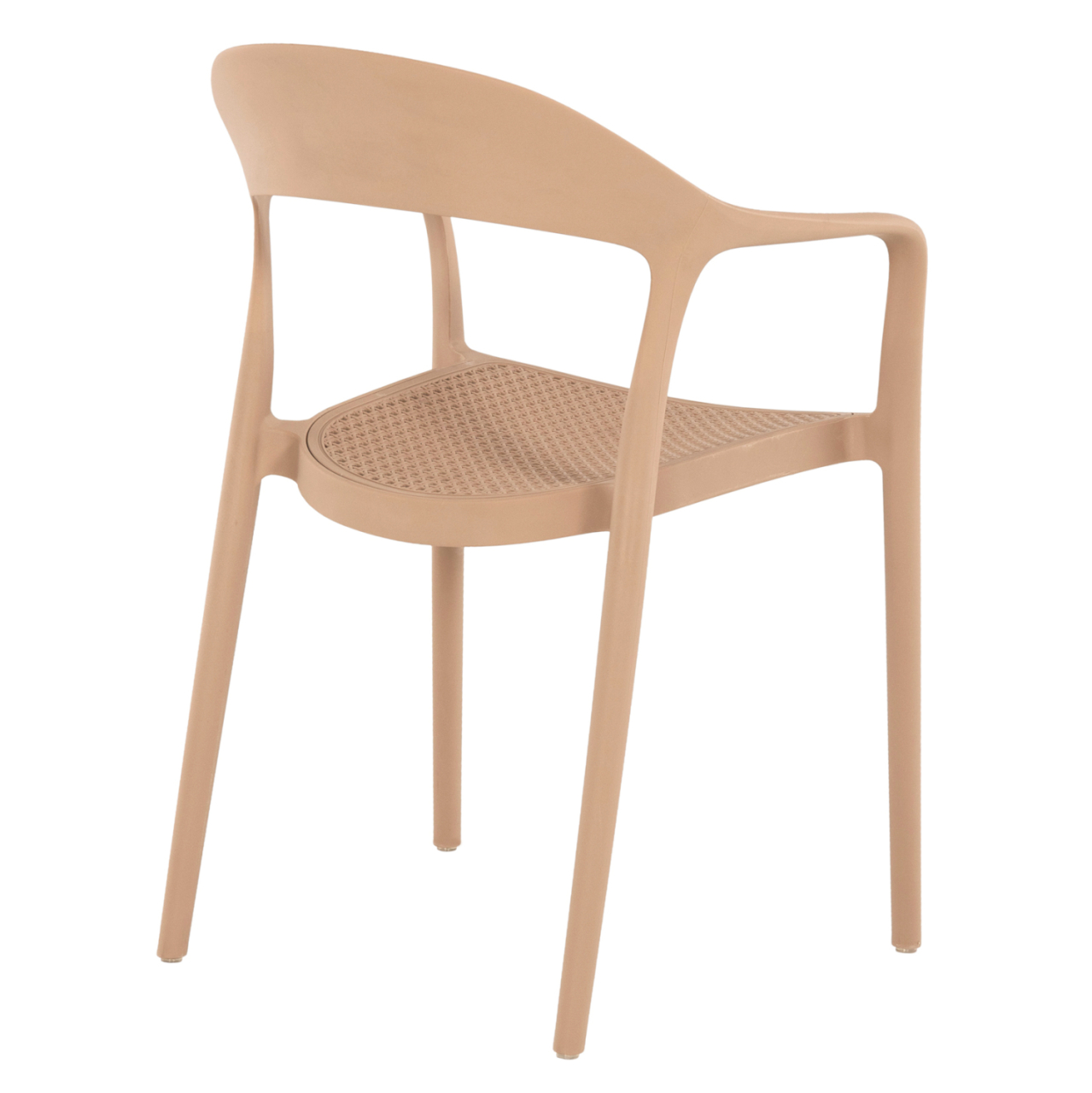 ARMCHAIR POLYPROPYLENE CLEO HM5935.03 CAPUCCINO 57x53x81Hcm. [5]