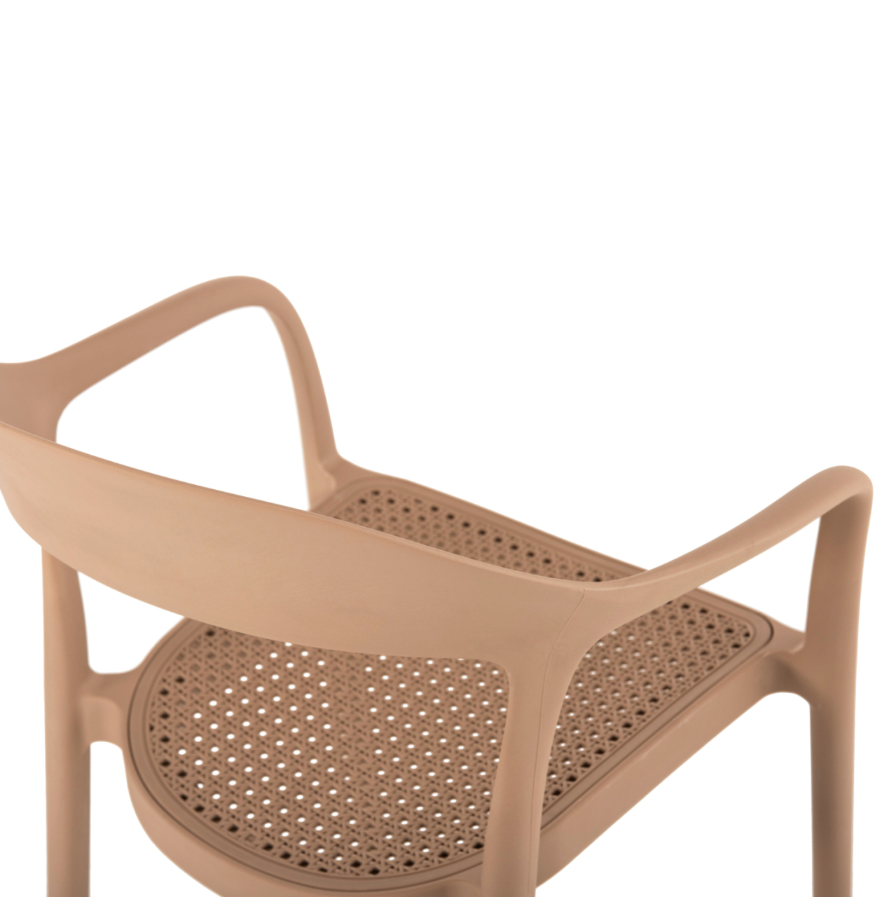 ARMCHAIR POLYPROPYLENE CLEO HM5935.03 CAPUCCINO 57x53x81Hcm. [8]