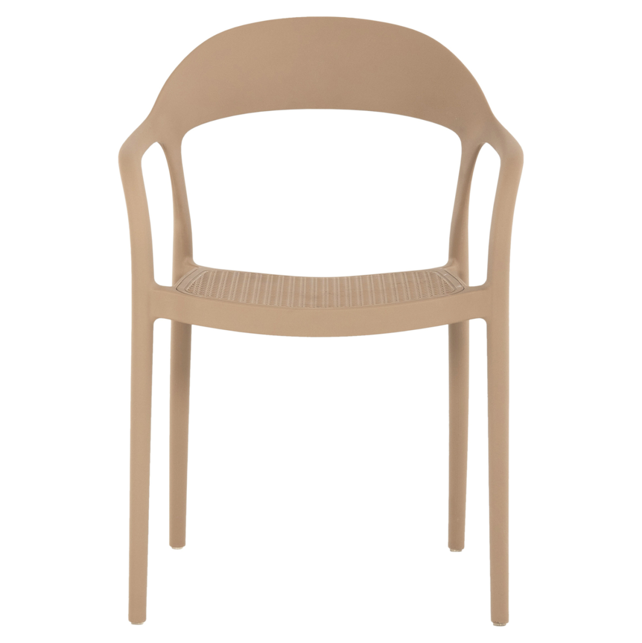 ARMCHAIR POLYPROPYLENE CLEO HM5935.03 CAPUCCINO 57x53x81Hcm. [3]