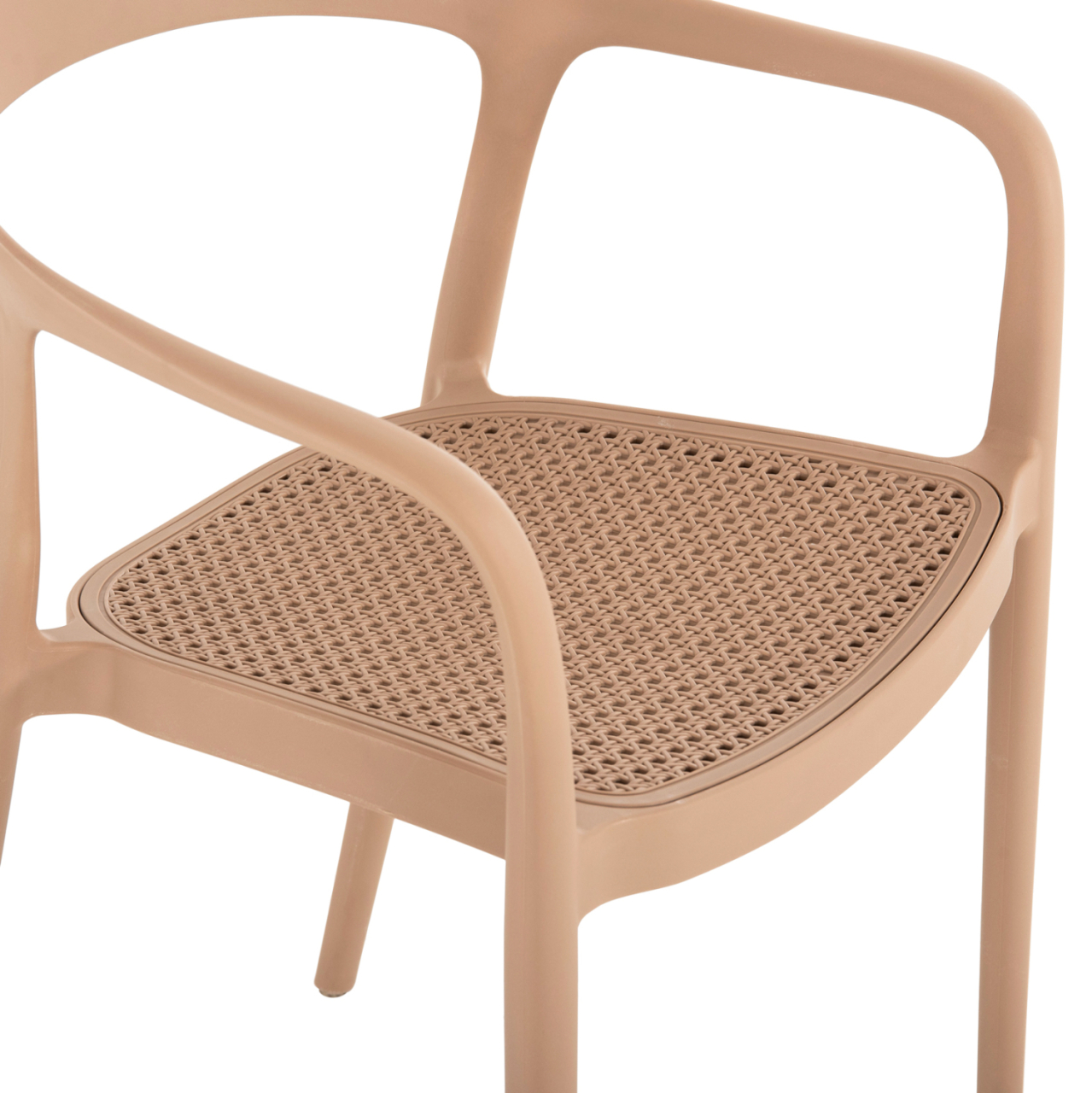 ARMCHAIR POLYPROPYLENE CLEO HM5935.03 CAPUCCINO 57x53x81Hcm. [7]