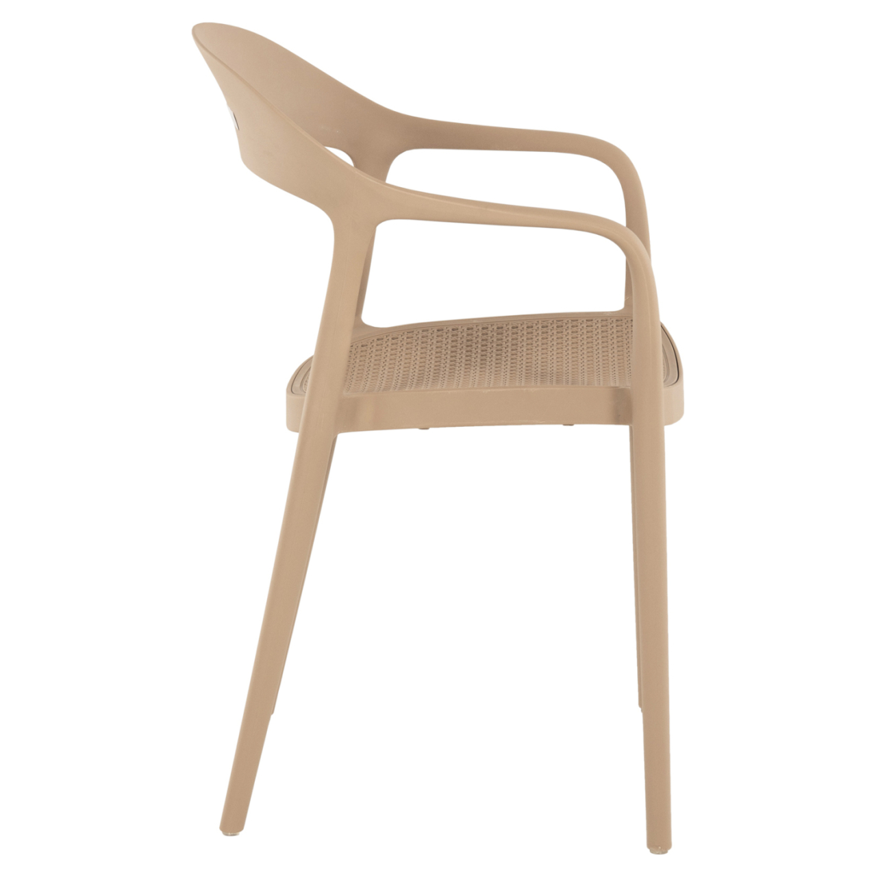 ARMCHAIR POLYPROPYLENE CLEO HM5935.03 CAPUCCINO 57x53x81Hcm. [4]