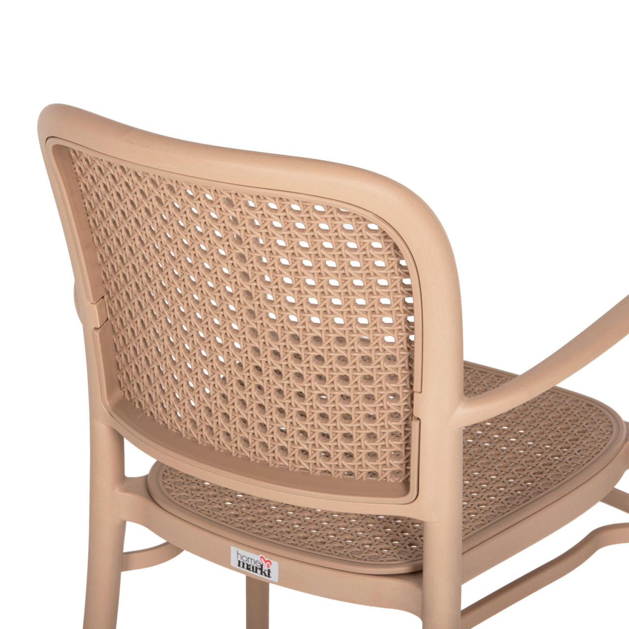 ARMCHAIR POLYPROPYLENE FLOW HM5938.03 CAPPUCCINO 55x53x86Hcm. [9]
