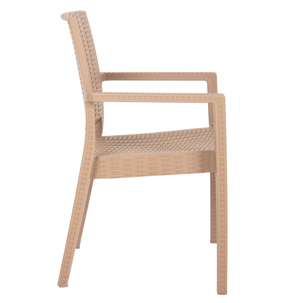 ARMCHAIR POLYPROPYLENE HEAVY-DUTY KAGANU HM5134.03 CAPPUCCINO 58x55x88Hcm. [4]
