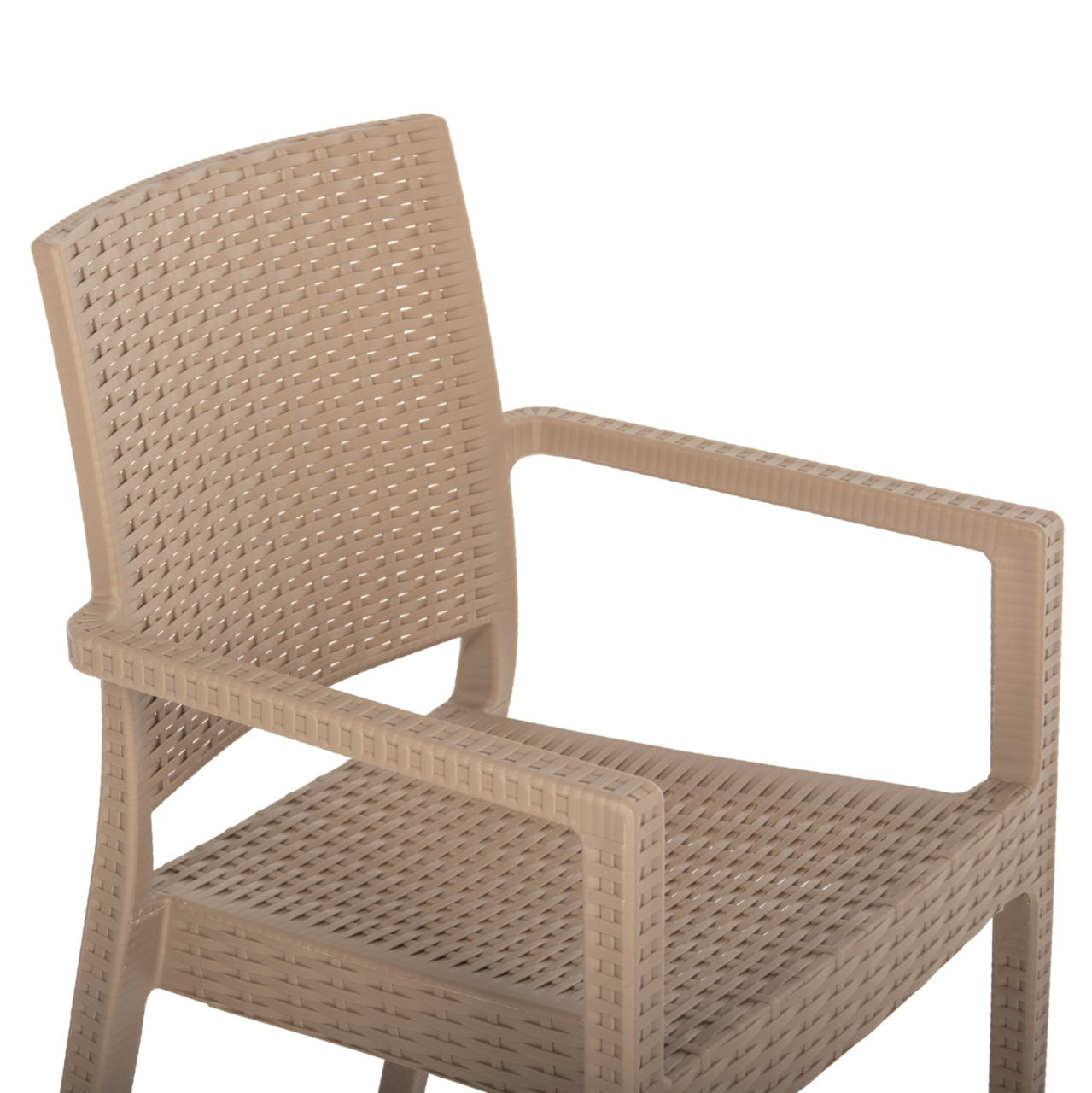 ARMCHAIR POLYPROPYLENE HEAVY-DUTY KAGANU HM5134.03 CAPPUCCINO 58x55x88Hcm. [8]