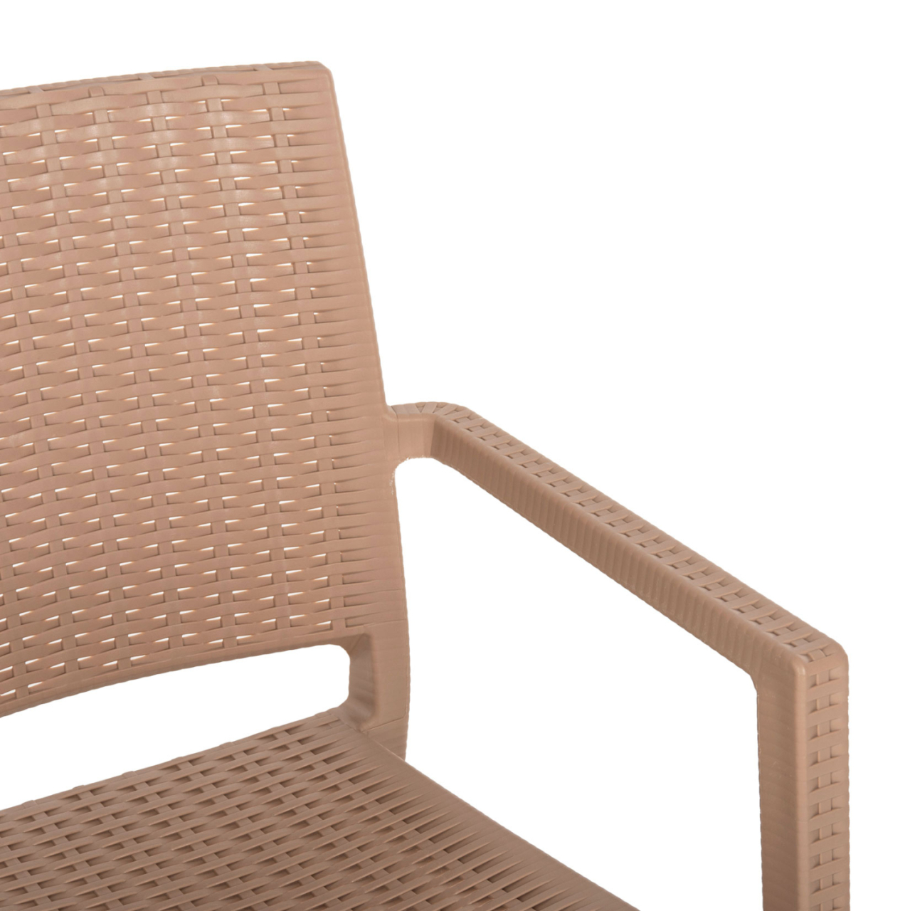 ARMCHAIR POLYPROPYLENE HEAVY-DUTY KAGANU HM5134.03 CAPPUCCINO 58x55x88Hcm. [7]