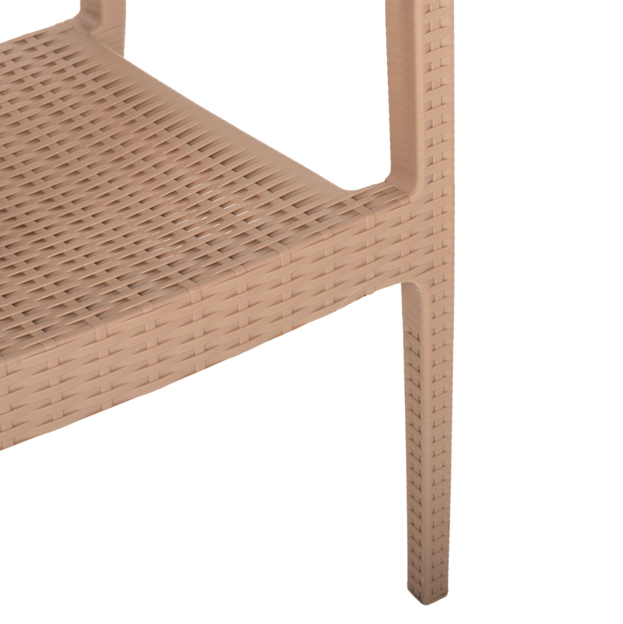 ARMCHAIR POLYPROPYLENE HEAVY-DUTY KAGANU HM5134.03 CAPPUCCINO 58x55x88Hcm. [10]